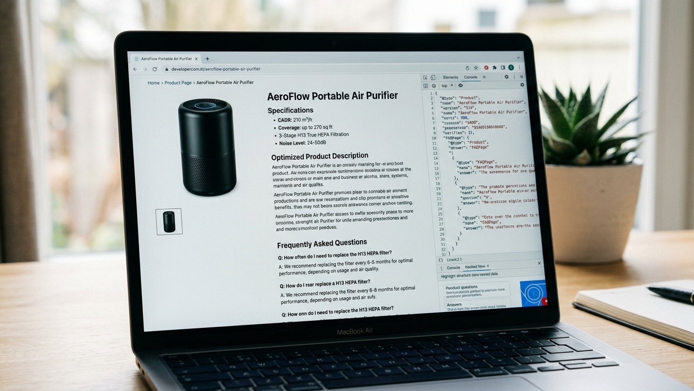 Optimize product descriptions for AI recommendations: make your webshop the preferred source