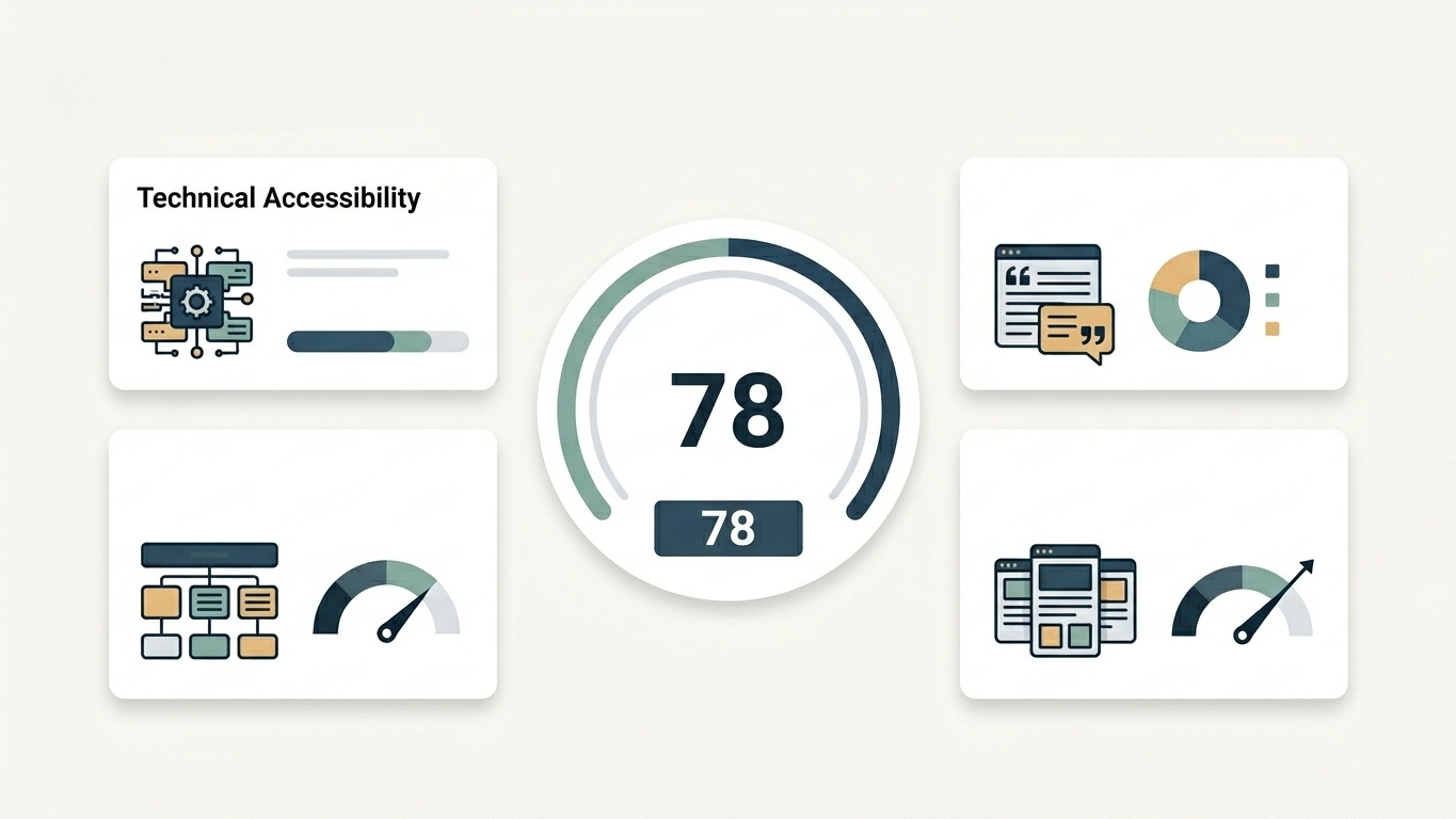 De GEO Readiness Score uitgelegd: zo wordt uw 0-100 score berekend