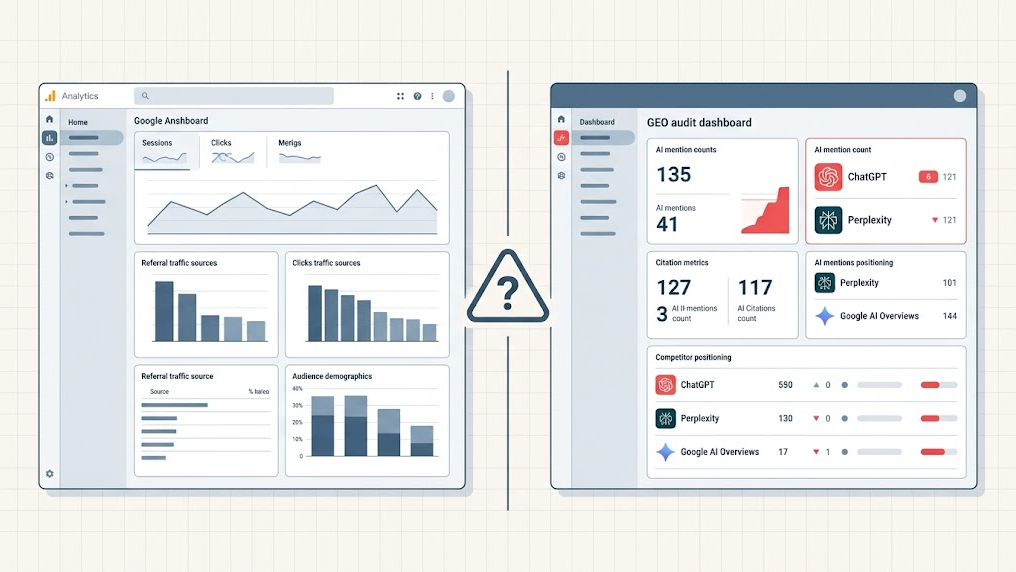 AI-zoekverkeer meten: waarom Google Analytics tekortschiet bij uw concurrentieanalyse