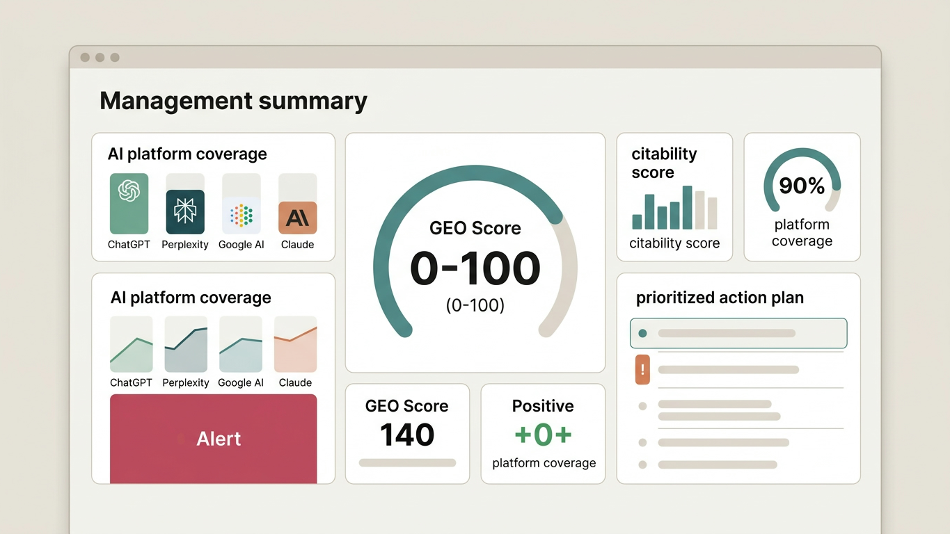 De managementsamenvatting als beslissingsinstrument voor AI-zichtbaarheid