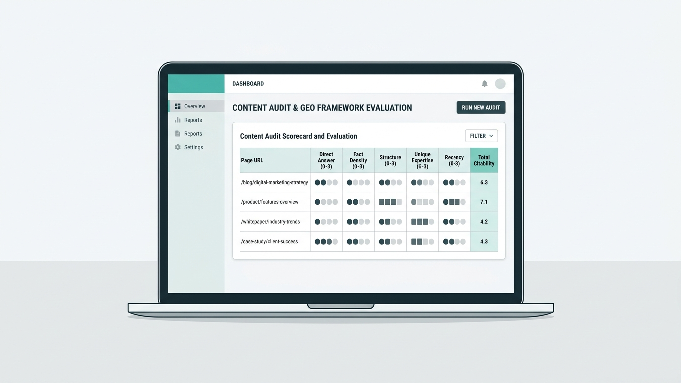Een content audit framework voor het GEO-tijdperk: zo maakt u elke pagina AI-klaar