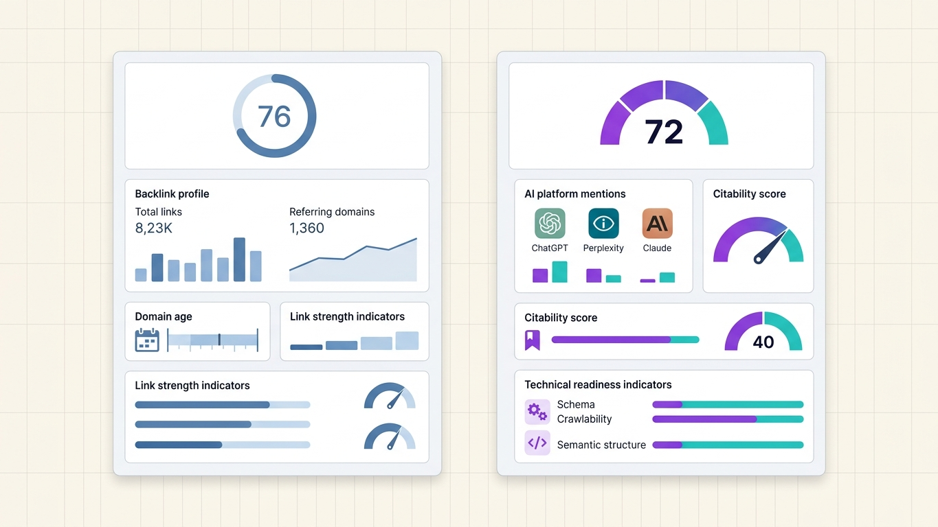 GEO Score vs Domain Authority: which metric tells the real story about your visibility?